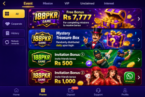 188PKR Game bonuses